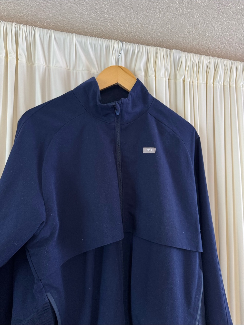 Figs Womens Sydney Scrub Jacket Navy Blue Full Zip Size XL - Picture 5 of 7